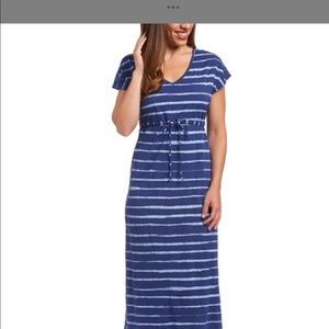 Blue Stripe Maxi Dress